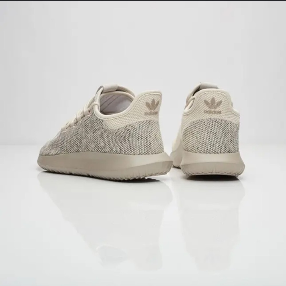 Adidas Tubular Shadow Knit Light Brown Shoes - Picture 3 of 6